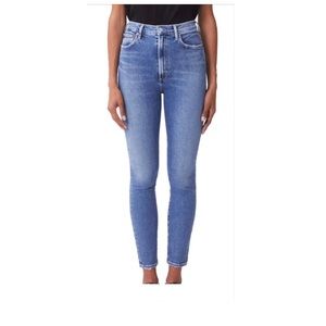 AGOLDE high rise skinny jeans never worn, looks like brand new.